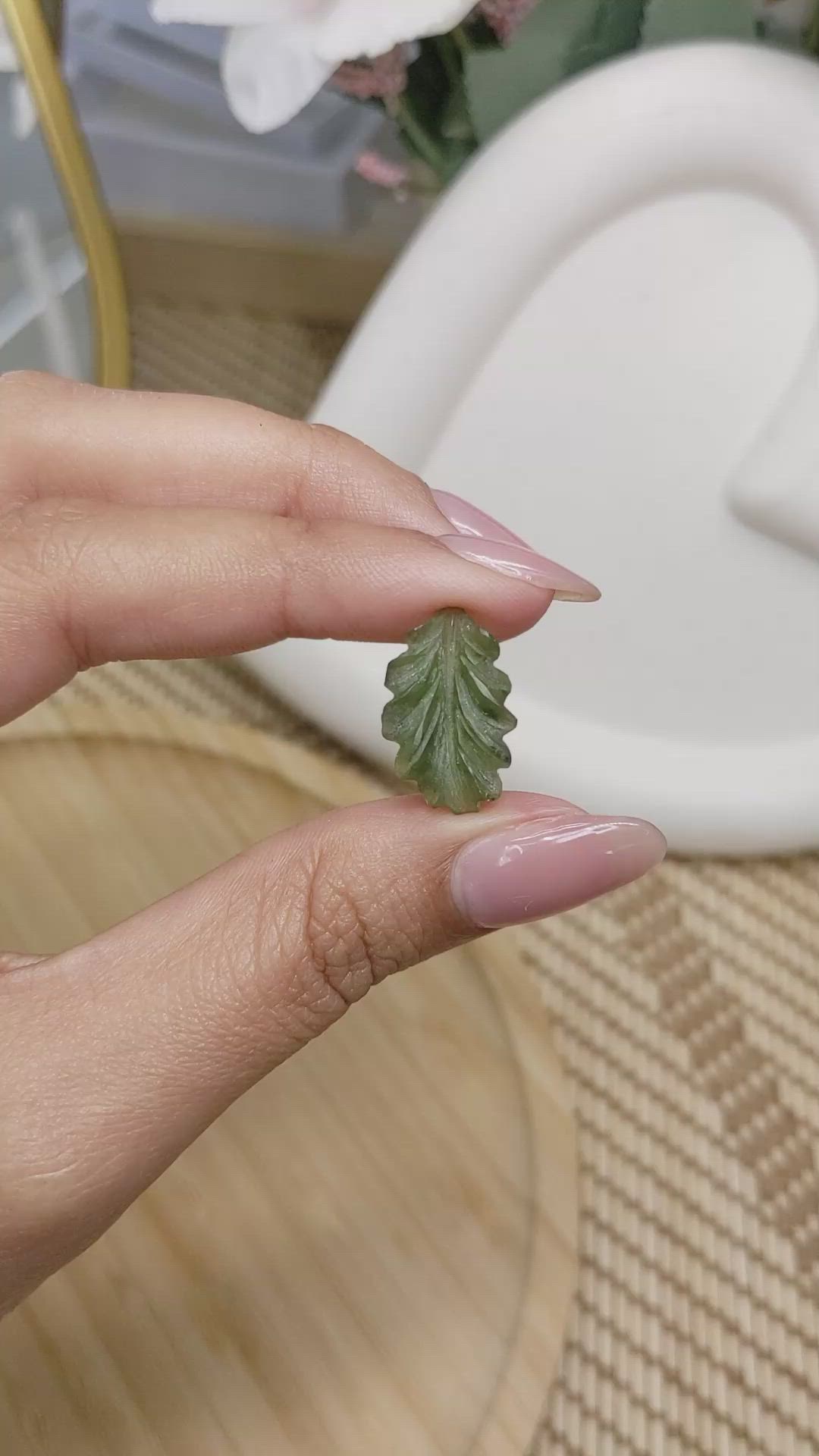 5.12 Ct. Green Jade from Burma (Myanmar) Size Video