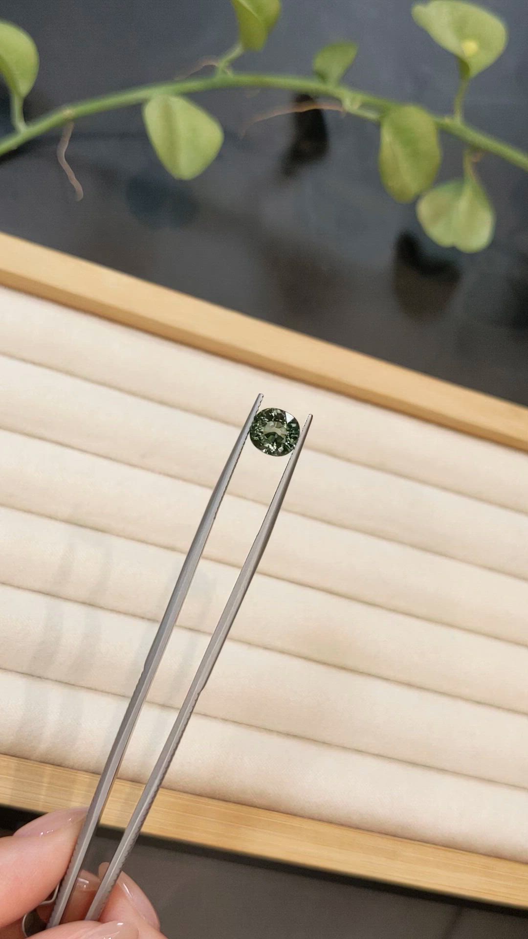 2.15 Ct. Green Tourmaline from Brazil Size Video