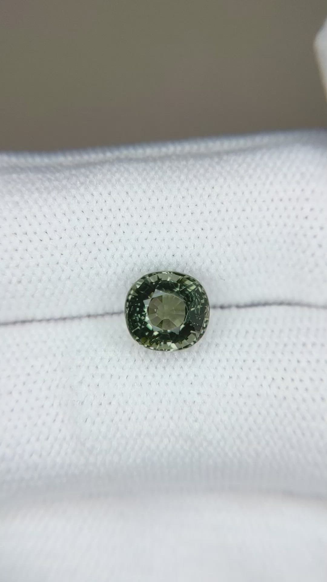 2.15 Ct. Green Tourmaline from Brazil Size Video
