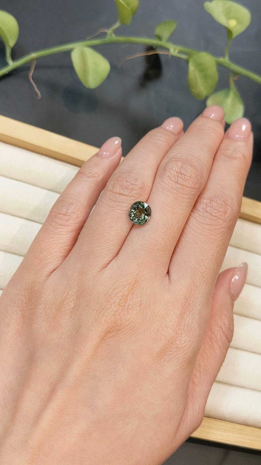 2.15 Ct. Green Tourmaline from Brazil Size Video