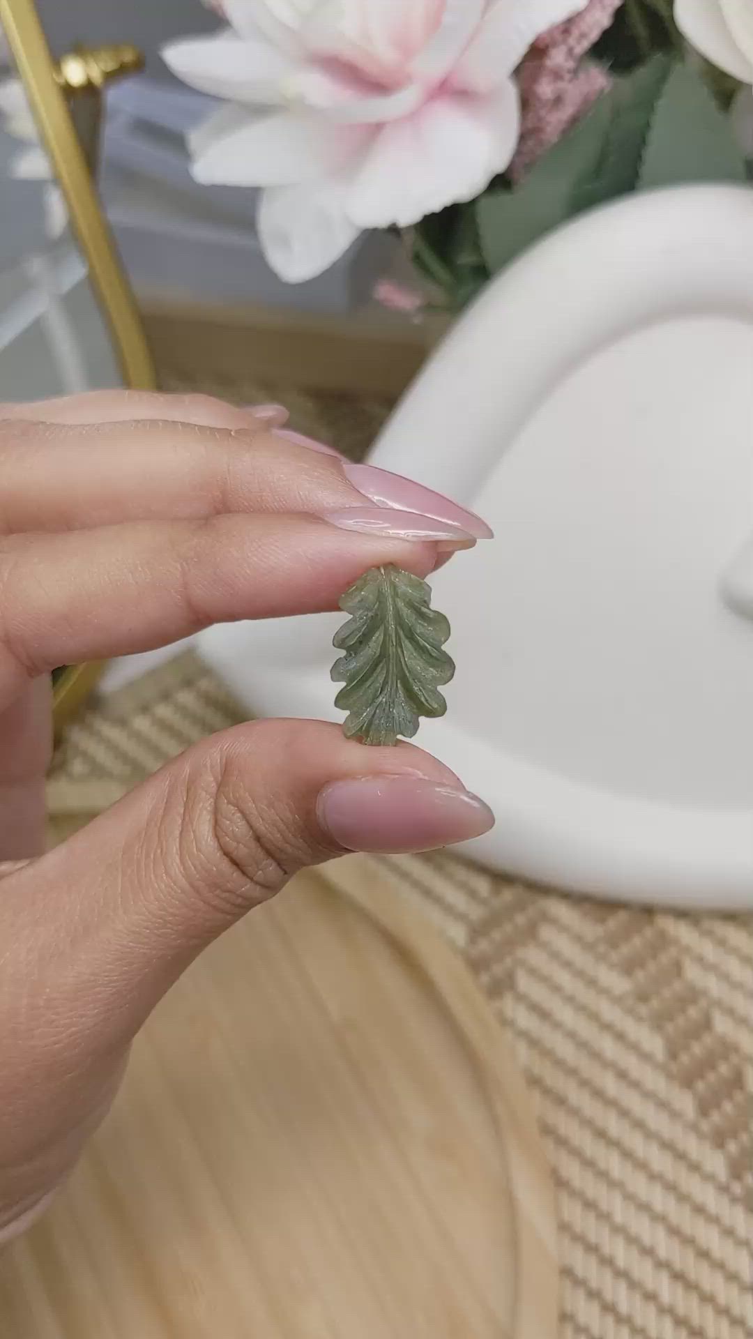 4.58 Ct. Green Jade from Burma (Myanmar) Size Video