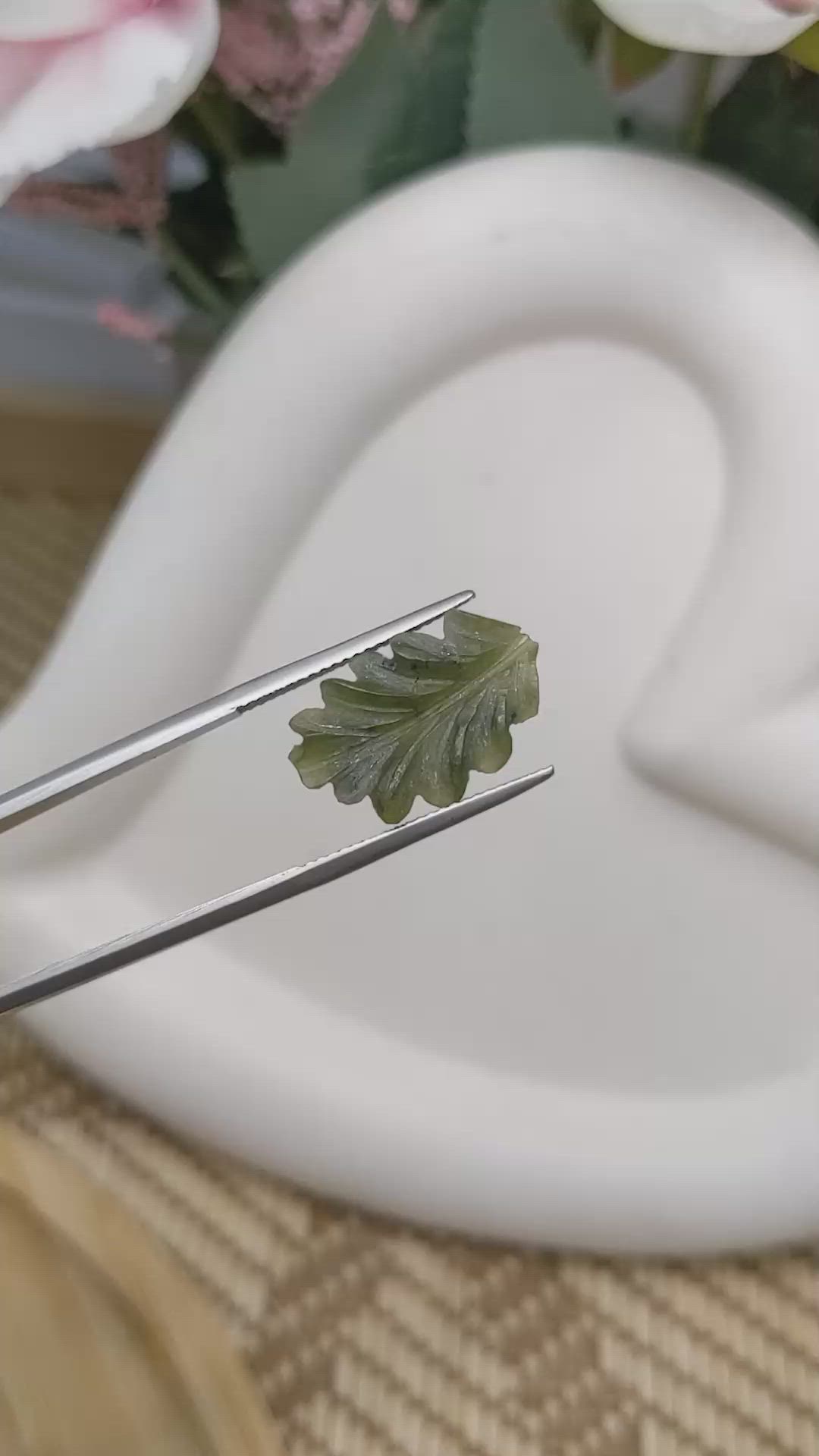 4.58 Ct. Green Jade from Burma (Myanmar) Size Video