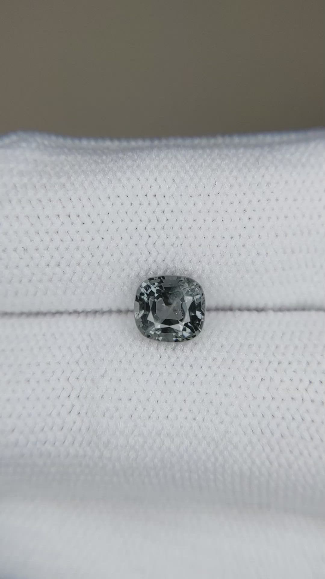 1.25 Ct. Grey Spinel from Burma (Myanmar) Size Video