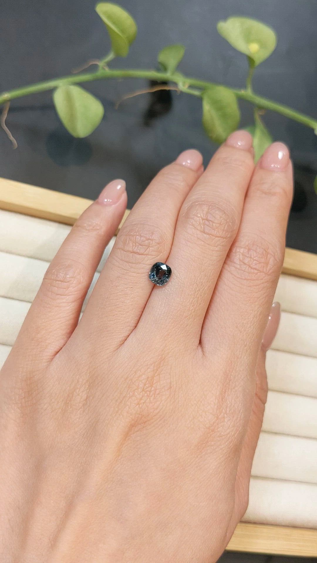 1.16 Ct. Bluish Grey Spinel from Burma (Myanmar) Size Video