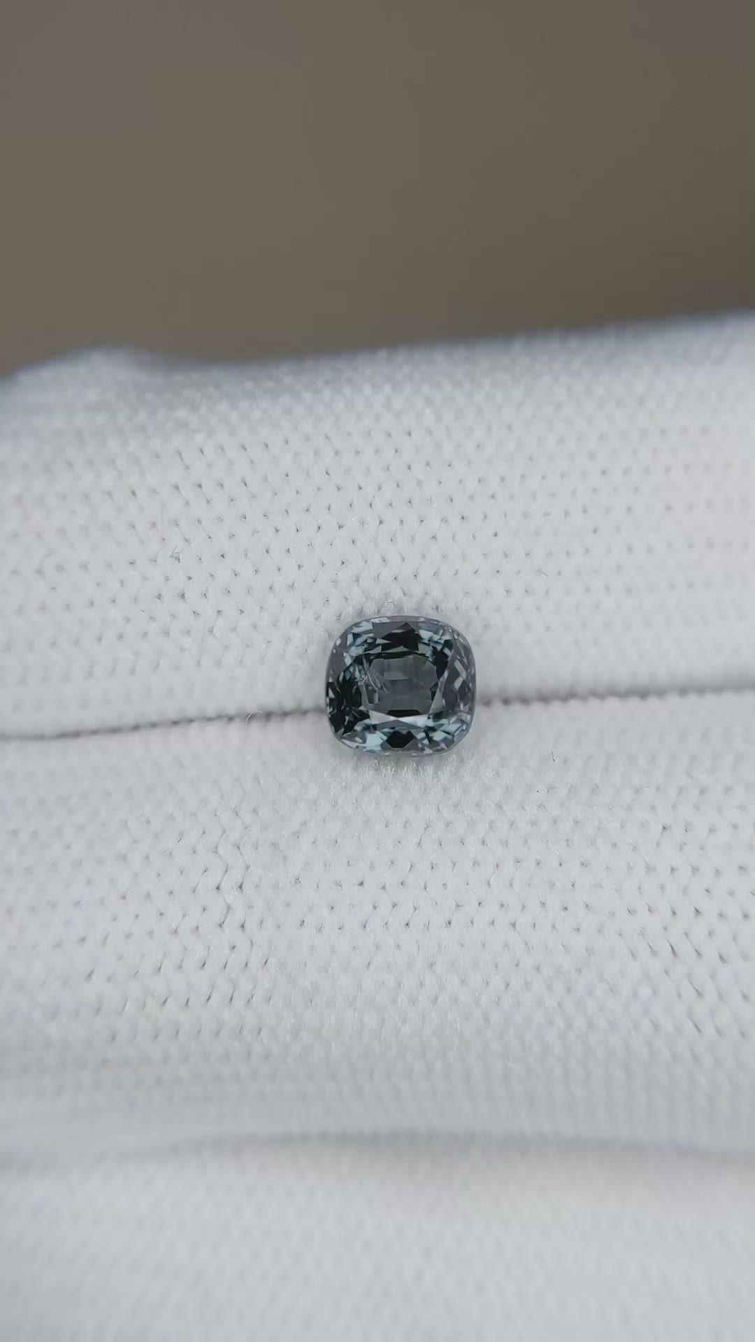 1.16 Ct. Bluish Grey Spinel from Burma (Myanmar) Size Video