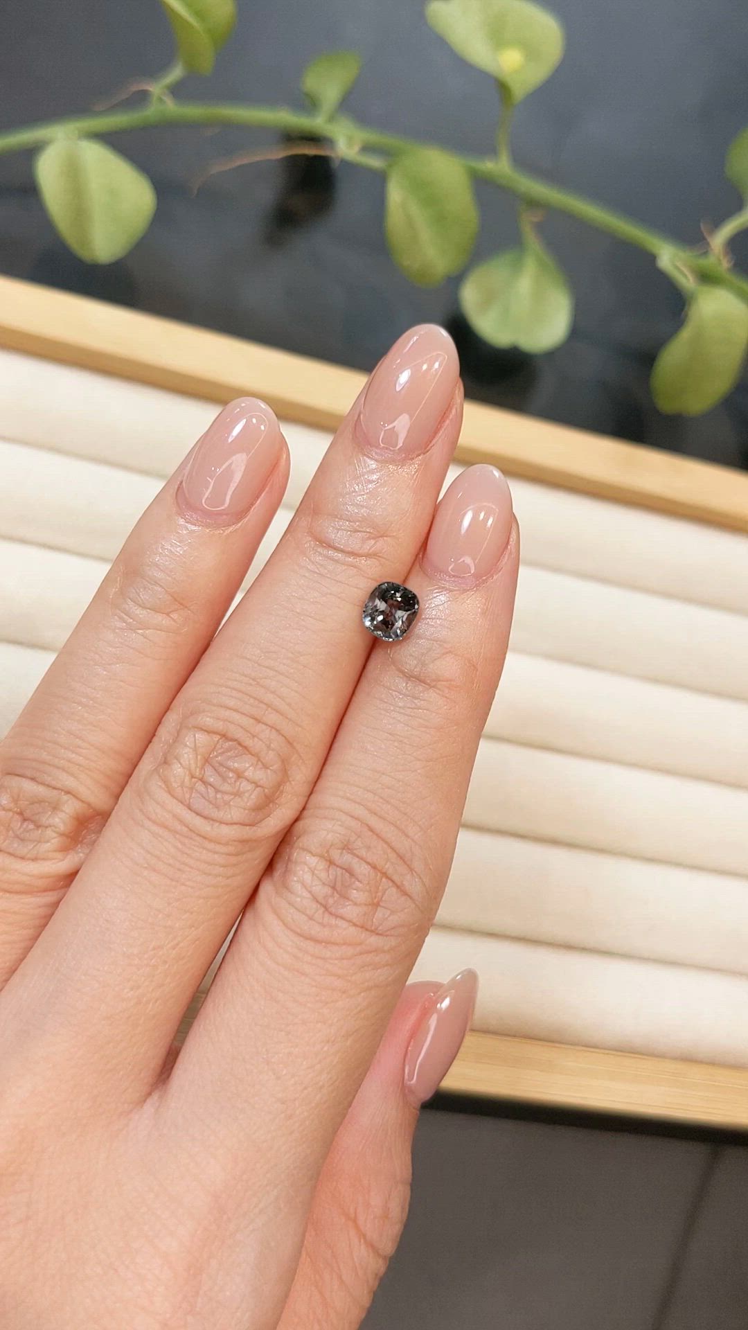 1.10 Ct. Purplish Grey Spinel from Burma (Myanmar) Size Video