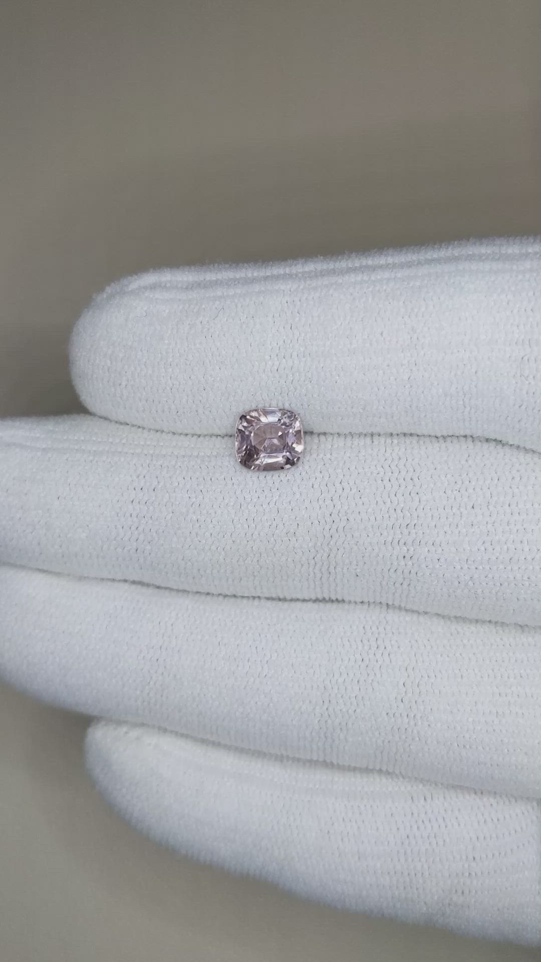 1.40 Ct. Pinkish Purple Spinel from Burma (Myanmar) Size Video