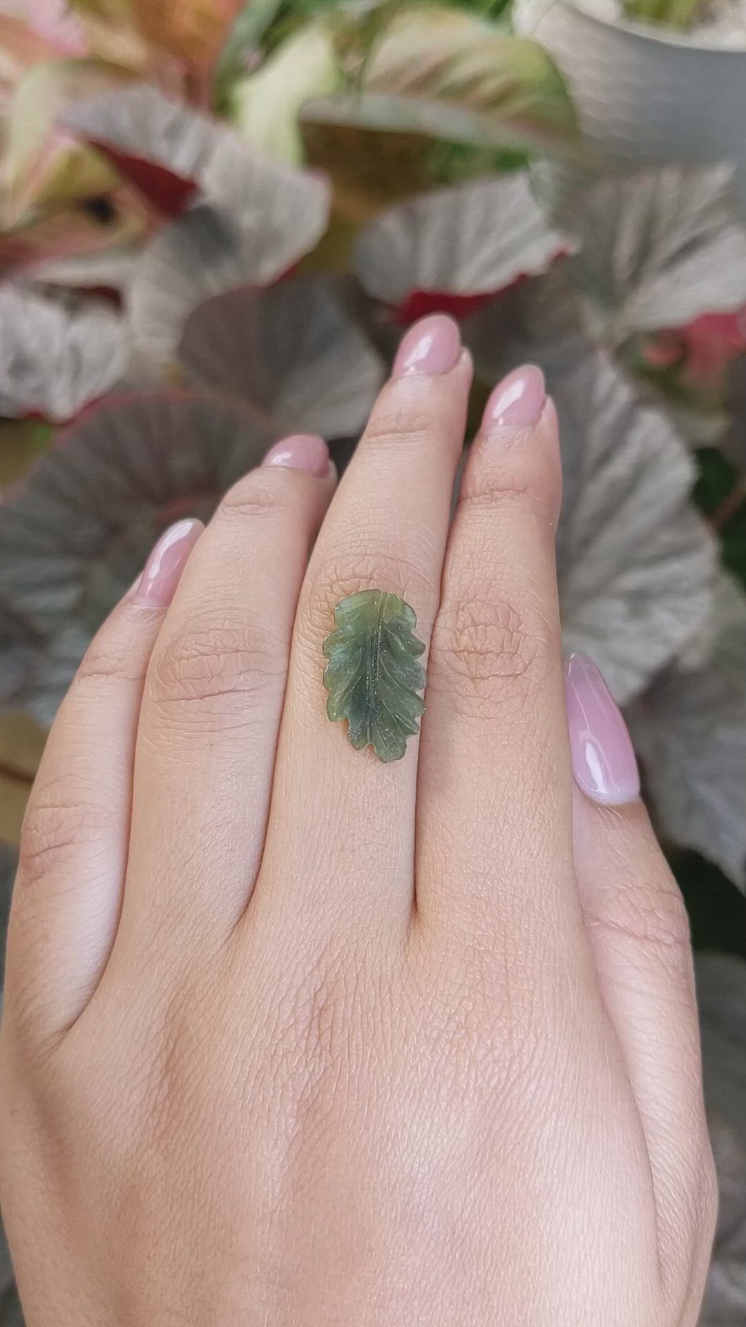 5.04 Ct. Green Jade from Burma (Myanmar) Size Video
