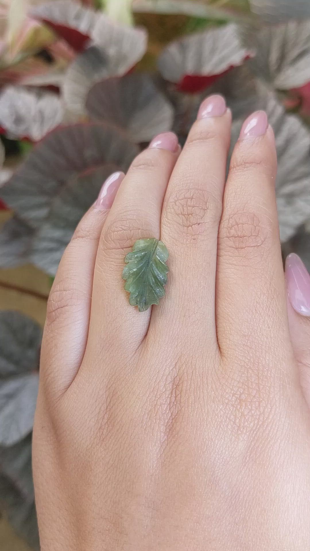 4.96 Ct. Green Jade from Burma (Myanmar) Size Video