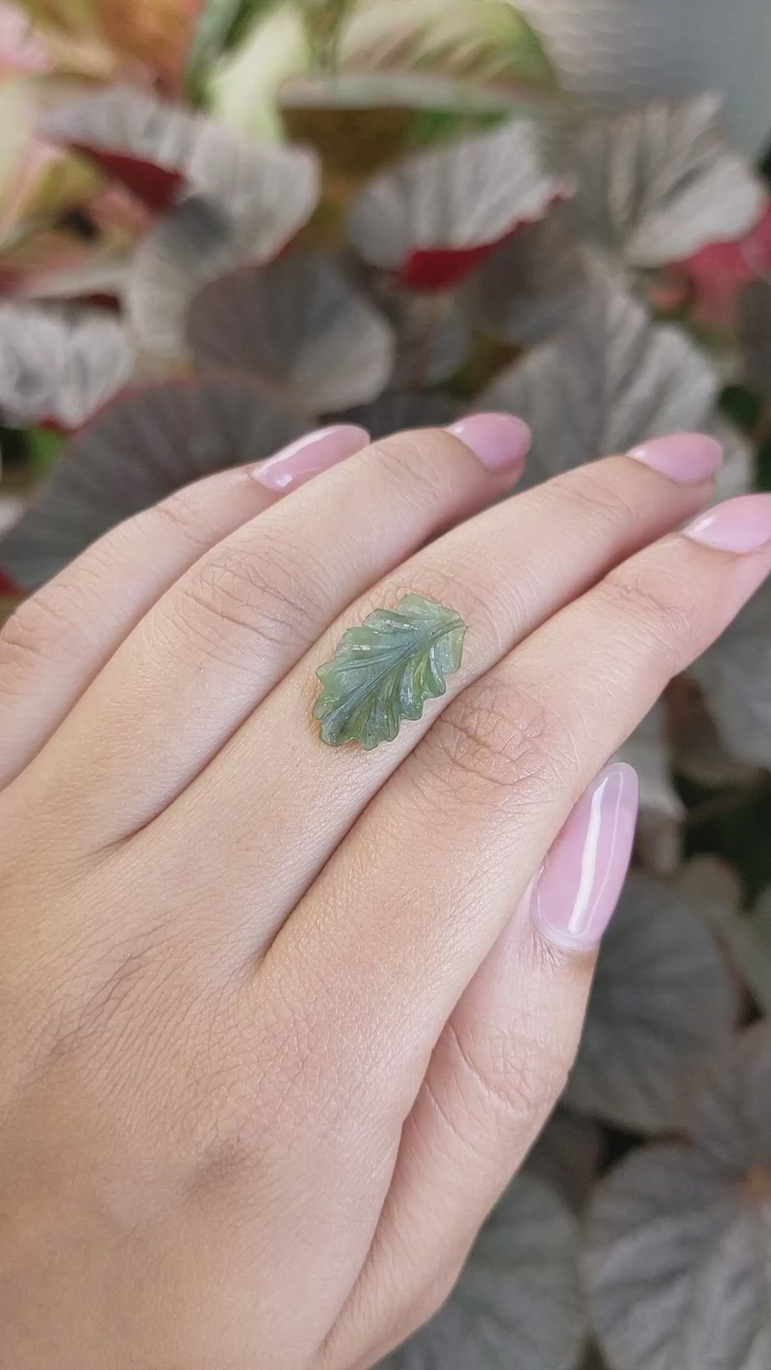 4.96 Ct. Green Jade from Burma (Myanmar) Size Video
