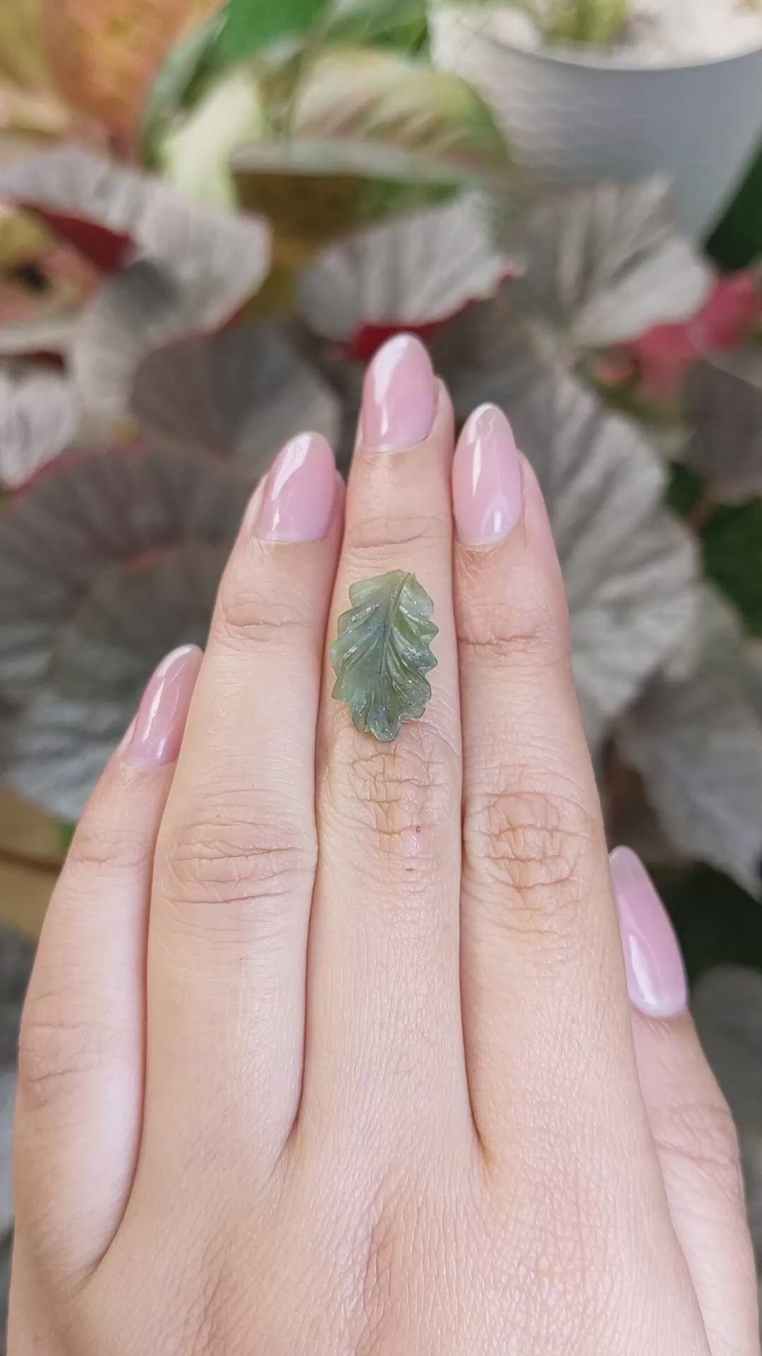 4.96 Ct. Green Jade from Burma (Myanmar) Size Video