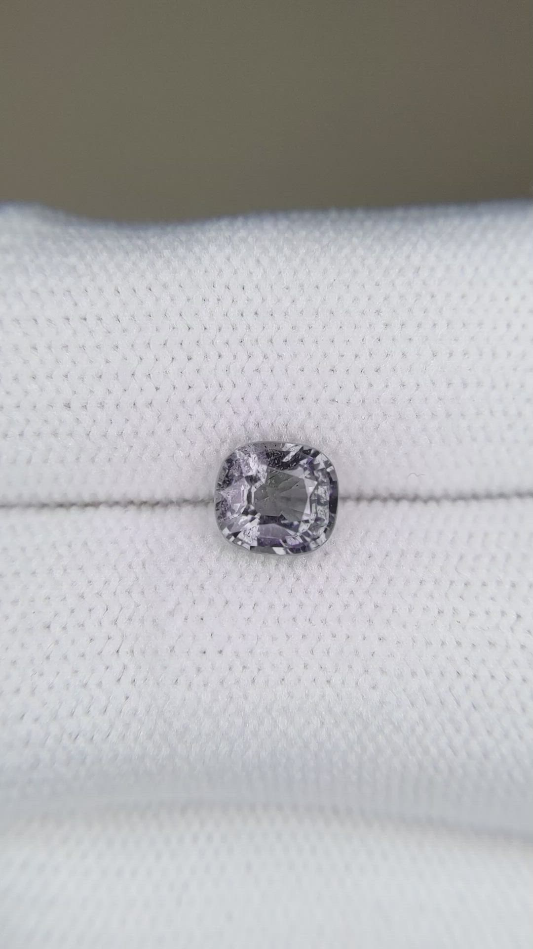 1.11 Ct. Grey Spinel from Burma (Myanmar) Size Video