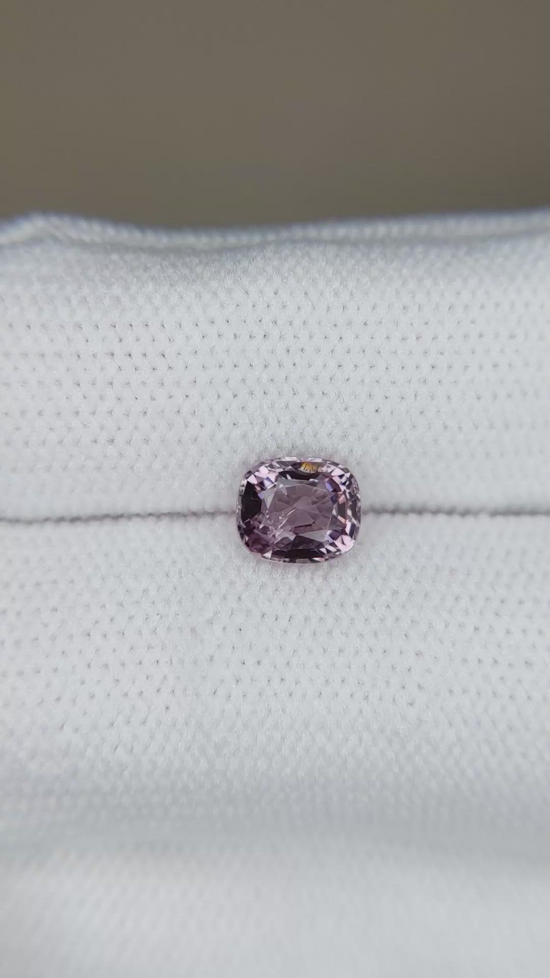 1.05 Ct. Pinkish Purple Spinel from Burma (Myanmar) Size Video