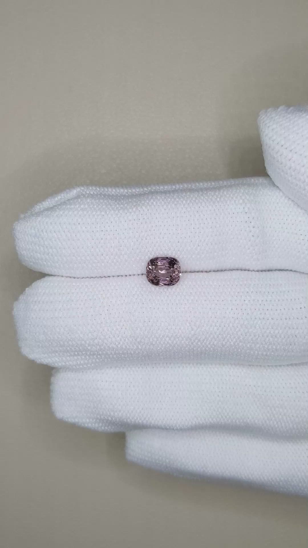 1.06 Ct. Pink Spinel from Burma (Myanmar) Size Video