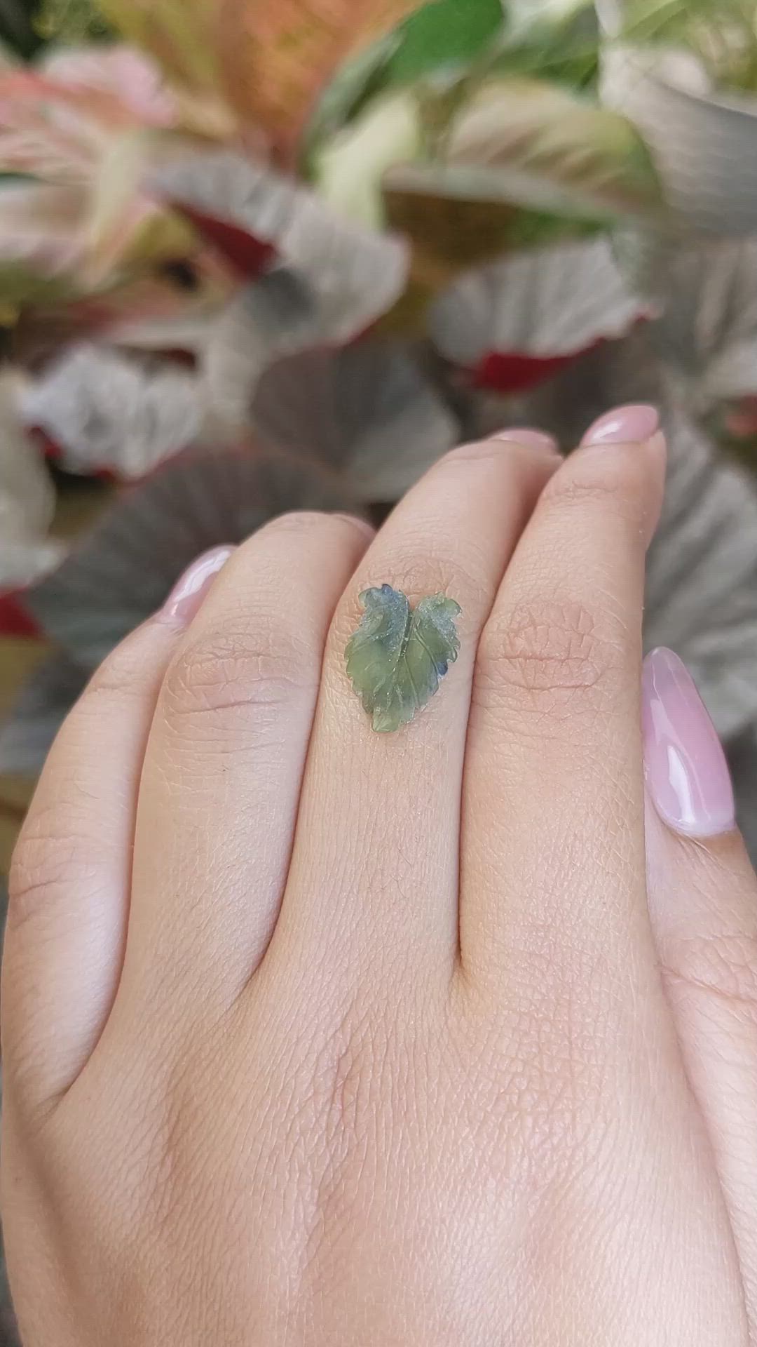 2.75 Ct. Green Jade from Burma (Myanmar) Size Video