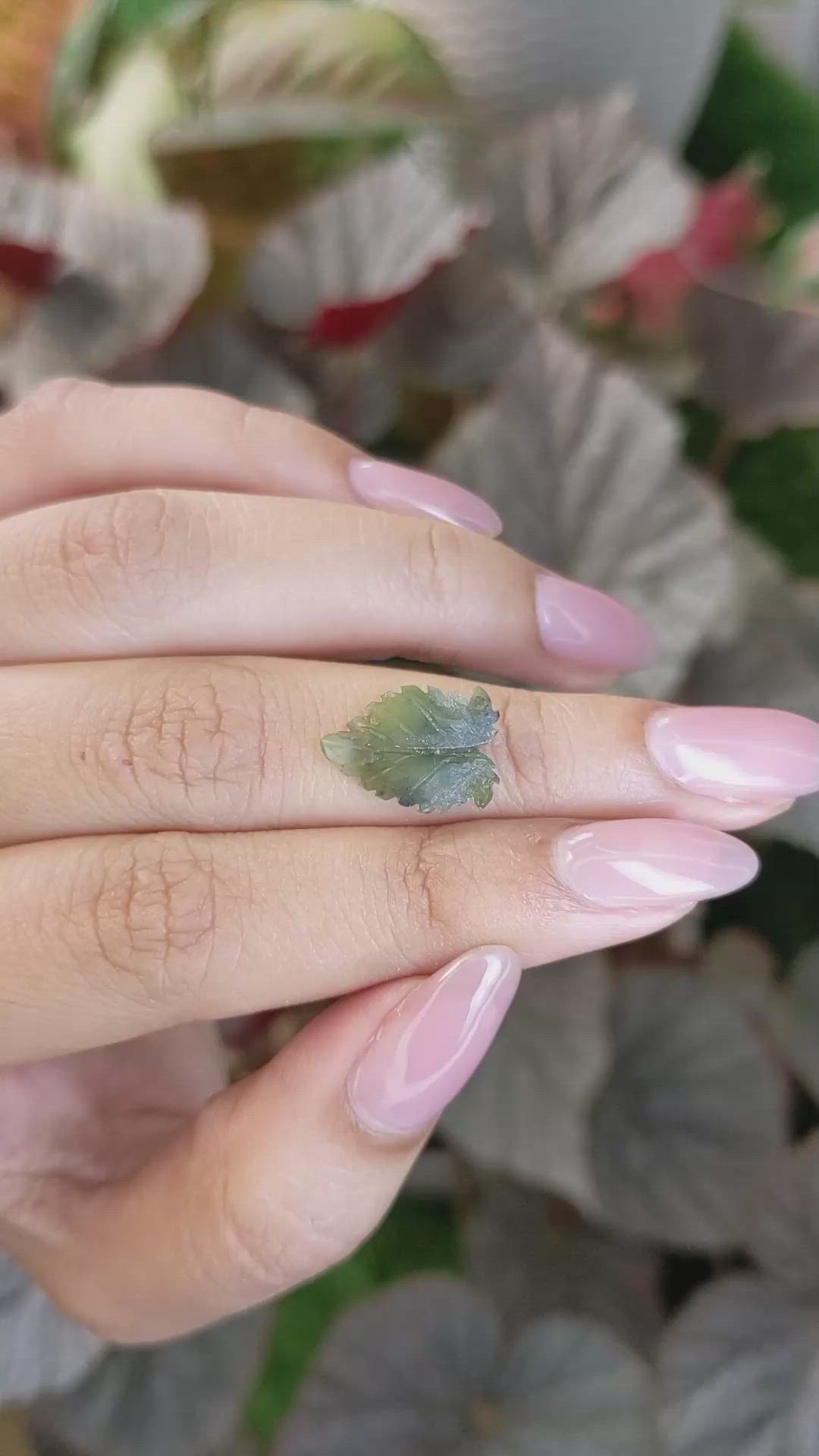 2.75 Ct. Green Jade from Burma (Myanmar) Size Video