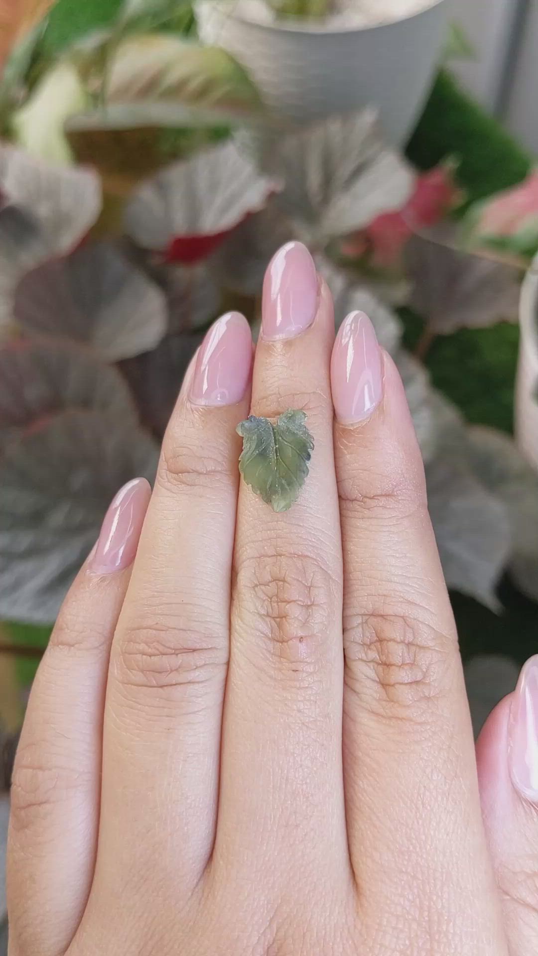 2.75 Ct. Green Jade from Burma (Myanmar) Size Video