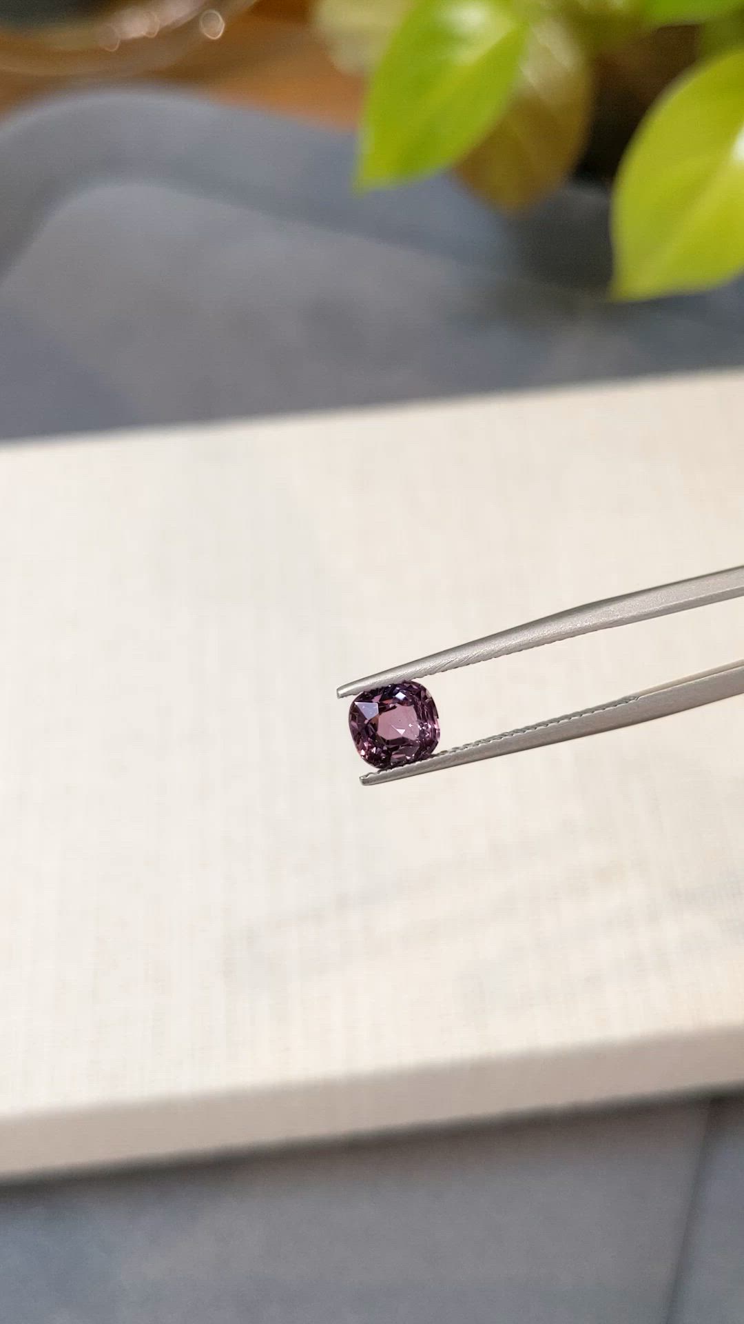 1.25 Ct. Purple Spinel from Burma (Myanmar) Size Video