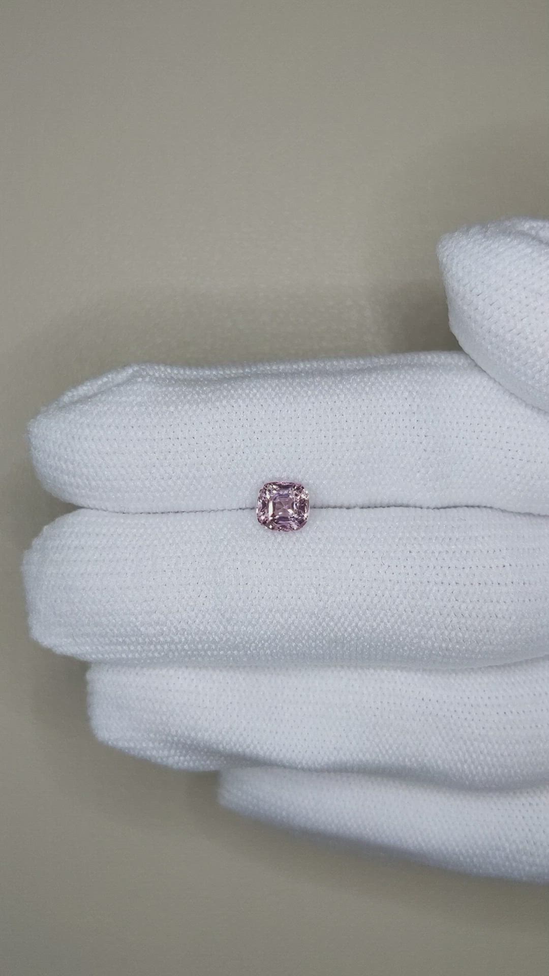 1.10 Ct. Purplish Pink Spinel from Burma (Myanmar) Size Video