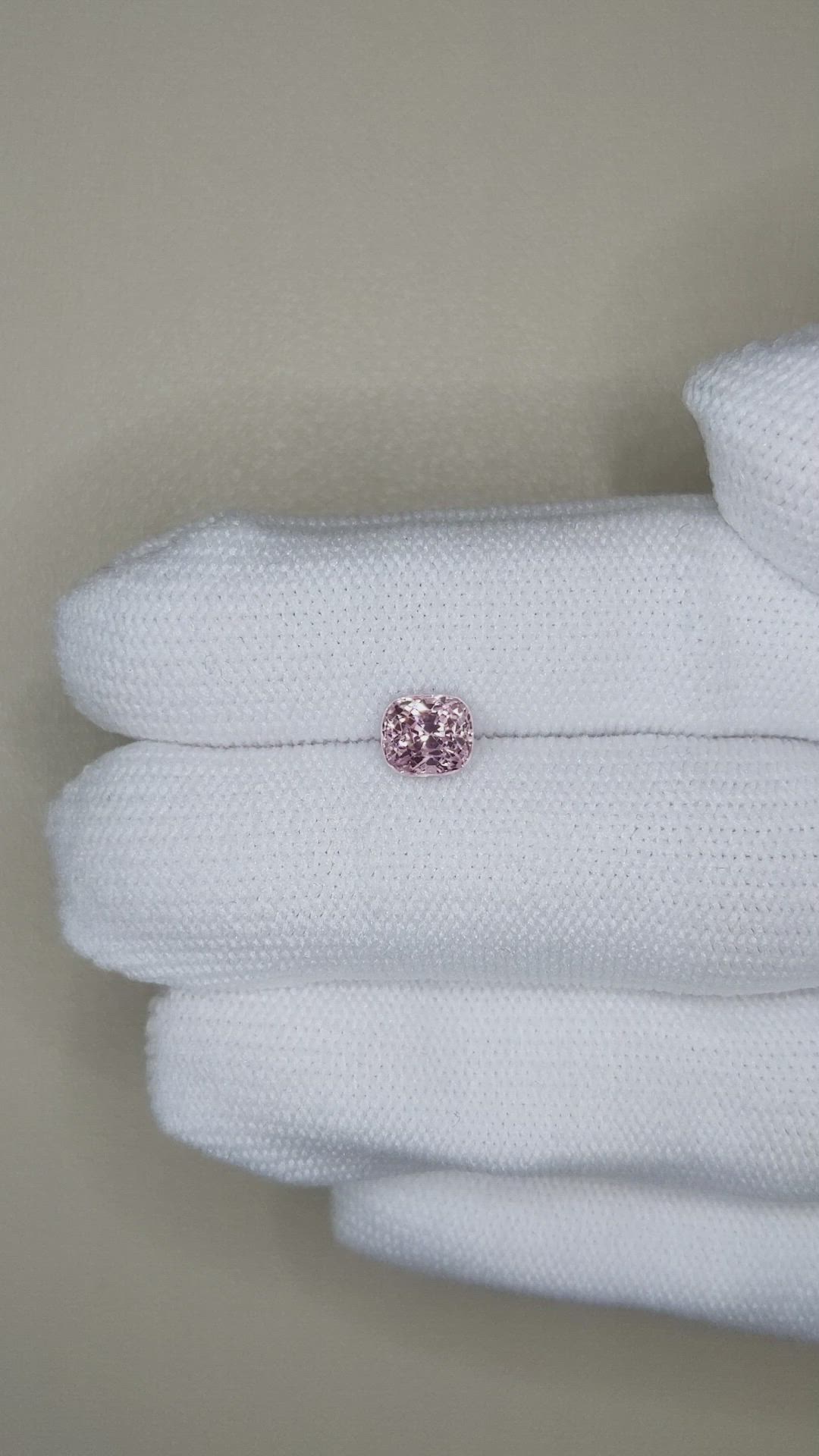 1.24 Ct. Pink Spinel from Burma (Myanmar) Size Video