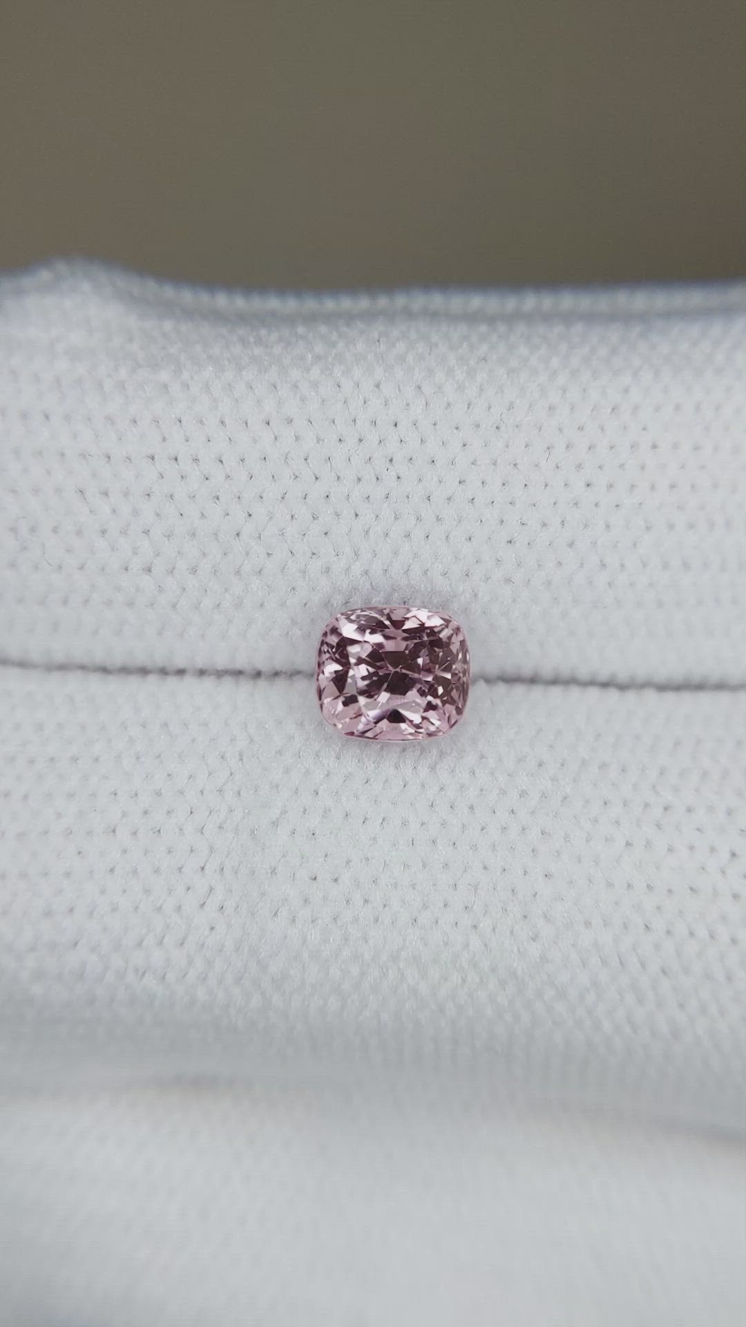 1.24 Ct. Pink Spinel from Burma (Myanmar) Size Video