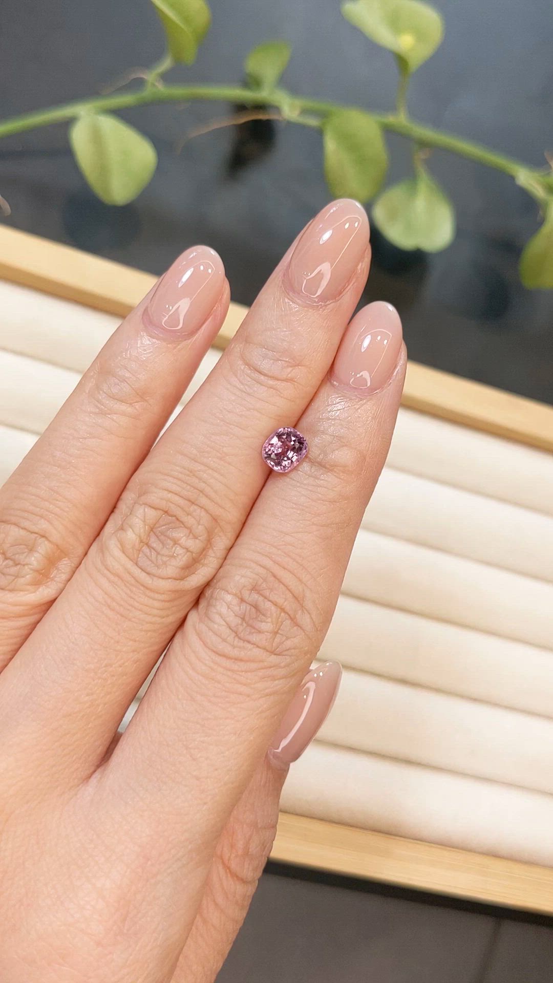 1.09 Ct. Pink Spinel from Burma (Myanmar) Size Video