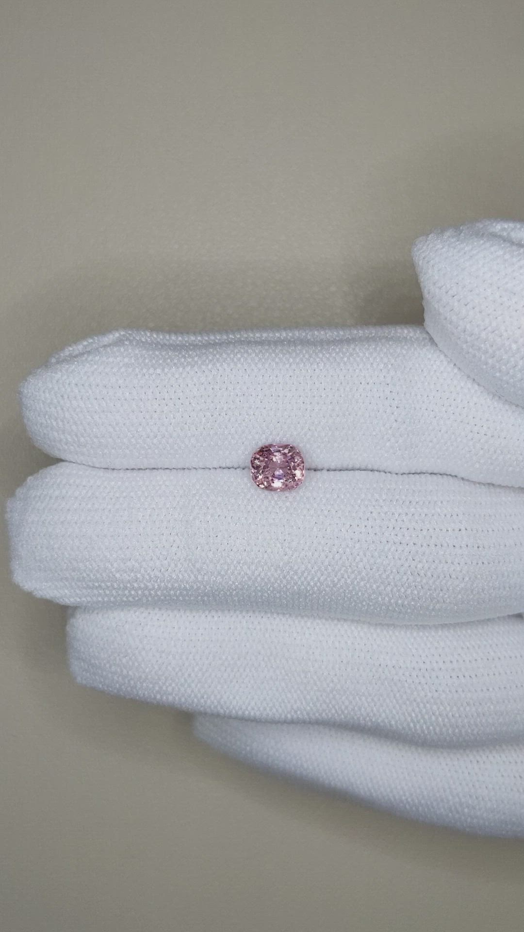1.09 Ct. Pink Spinel from Burma (Myanmar) Size Video