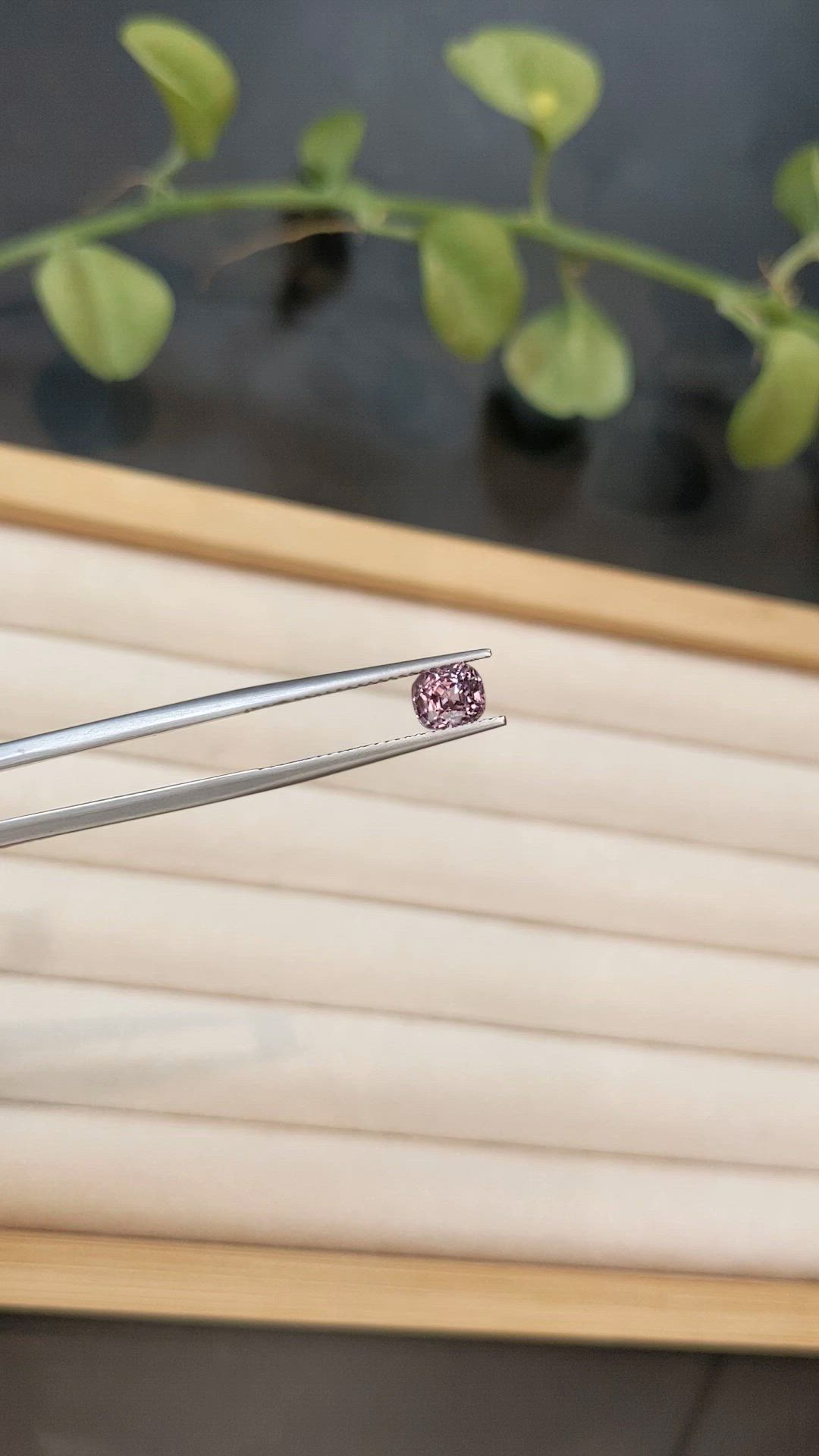 1.15 Ct. Purplish Pink Spinel from Burma (Myanmar) Size Video