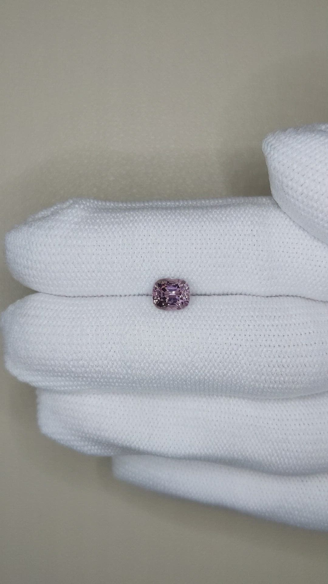 1.20 Ct. Pinkish Purple Spinel from Burma (Myanmar) Size Video