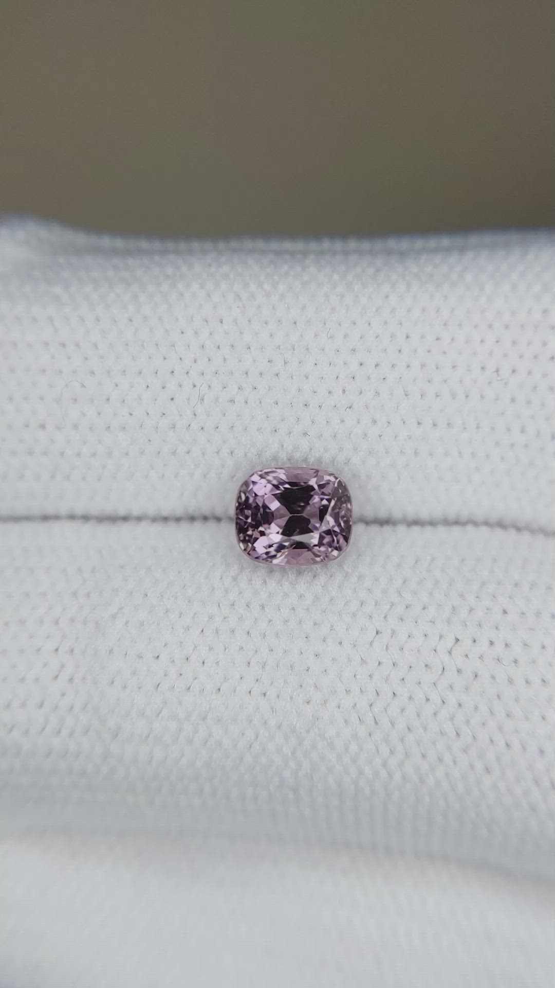 1.20 Ct. Pinkish Purple Spinel from Burma (Myanmar) Size Video