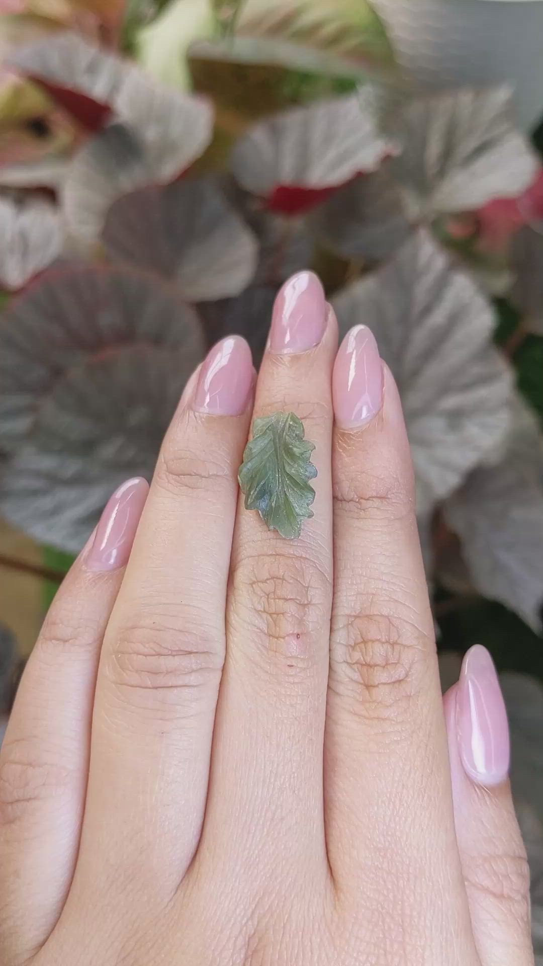 4.71 Ct. Green Jade from Burma (Myanmar) Size Video