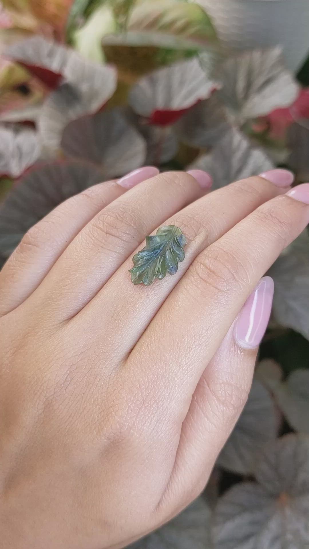 4.92 Ct. Green Jade from Burma (Myanmar) Size Video