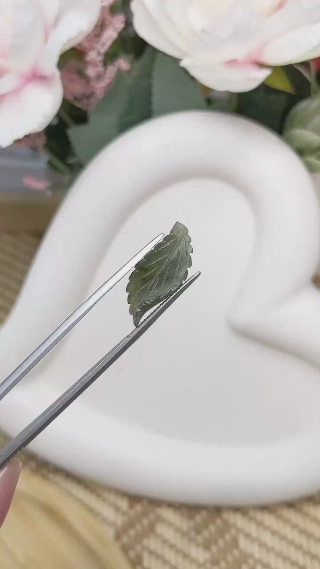 4.14 Ct. Green Jade from Burma (Myanmar) Size Video