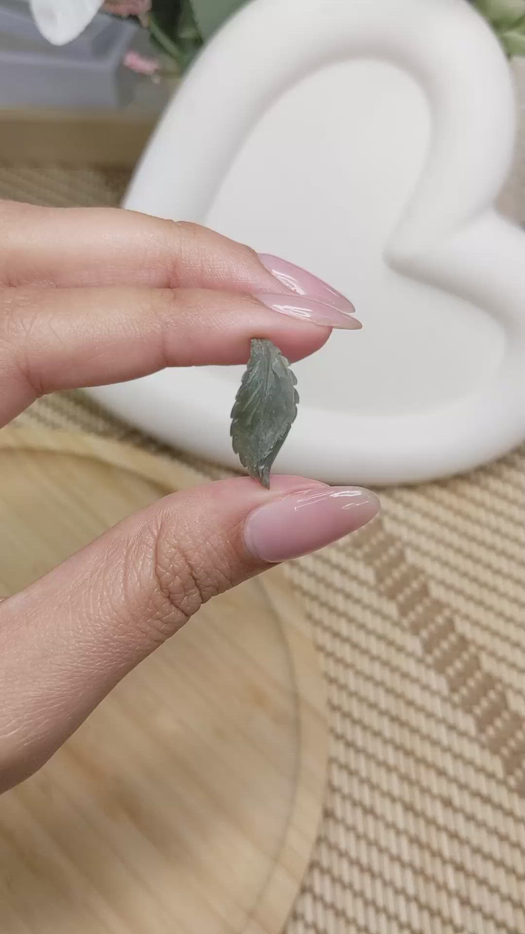 4.14 Ct. Green Jade from Burma (Myanmar) Size Video