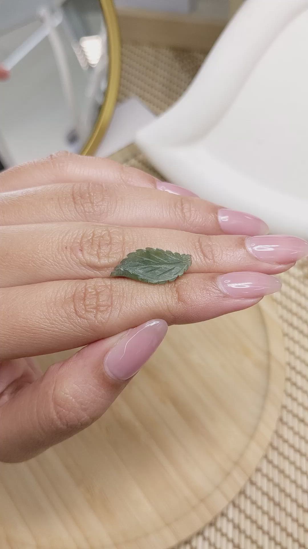 4.14 Ct. Green Jade from Burma (Myanmar) Size Video