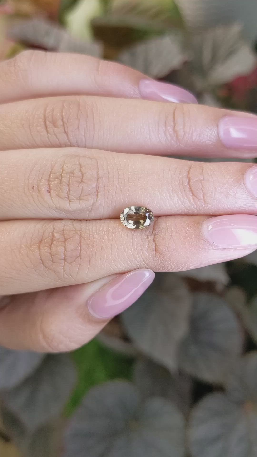 1.76 Ct. Yellowish Brown Zircon from Ceylon (Sri Lanka) Size Video