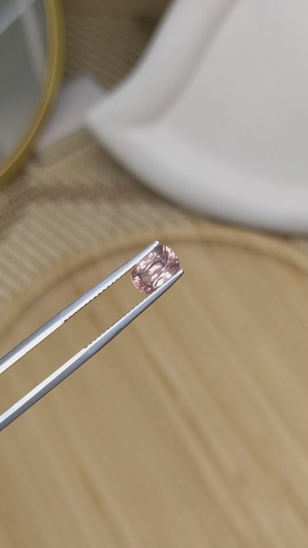 1.94 Ct. Pinkish Brown Zircon from Ceylon (Sri Lanka) Size Video