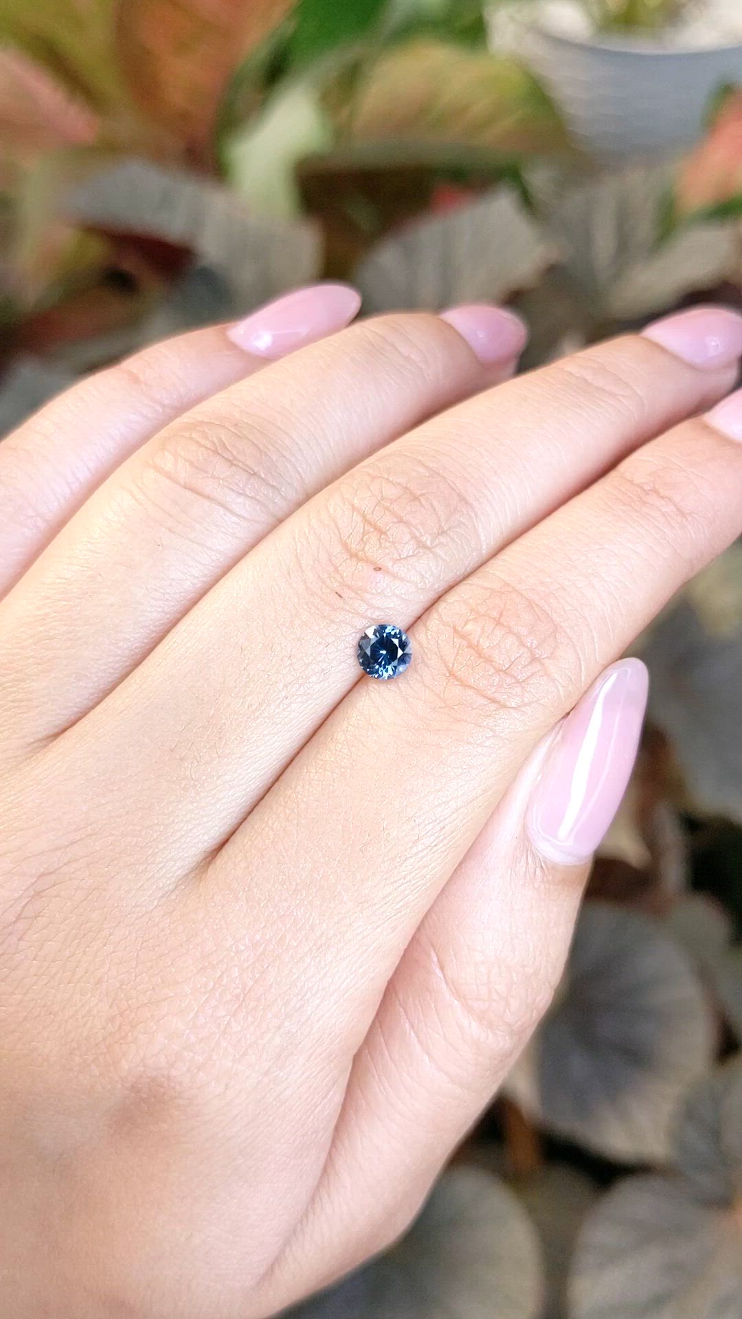 0.47 Ct. Blue Spinel from Ceylon (Sri Lanka) Size Video