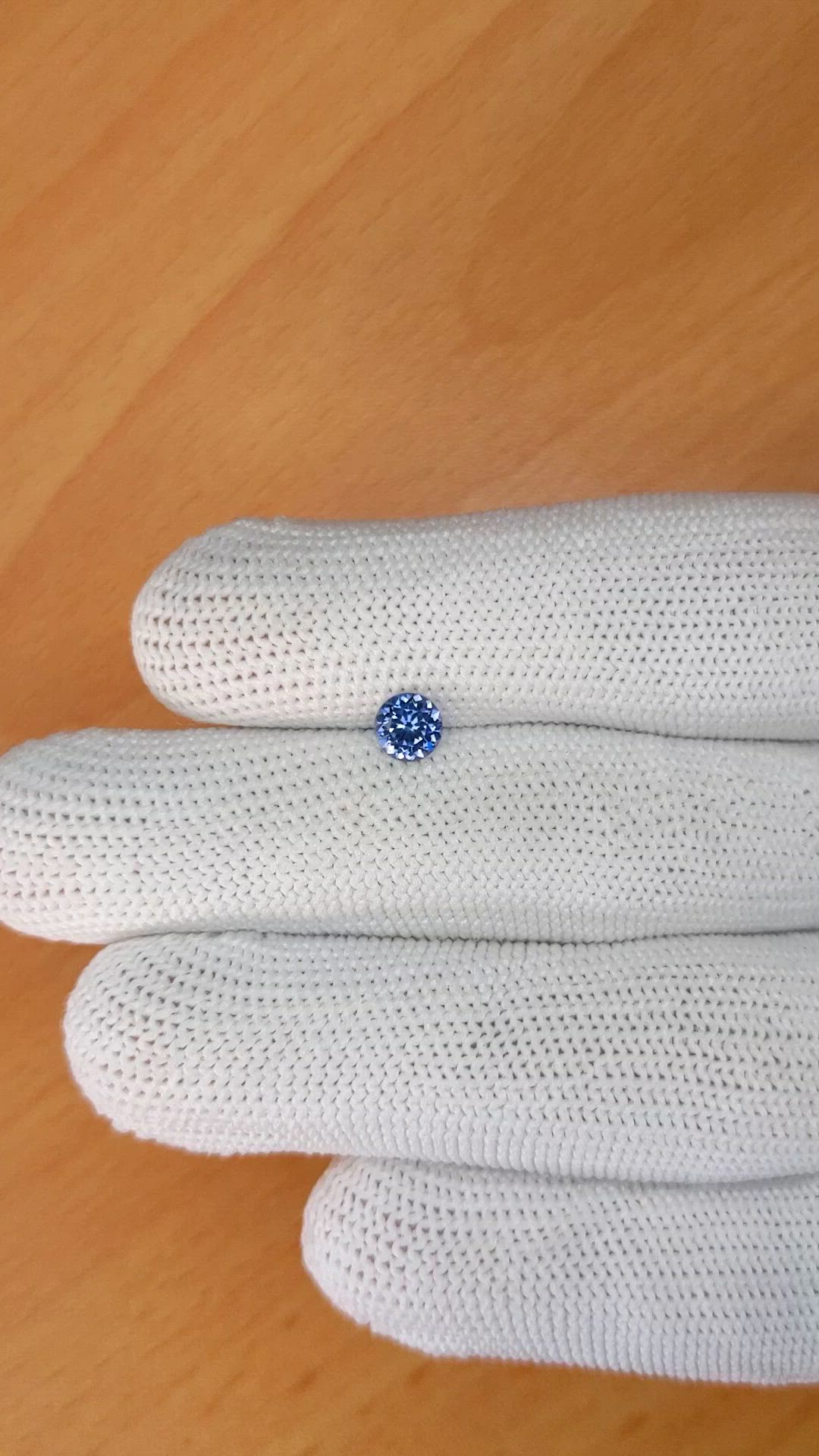 0.52 Ct. Blue Spinel from Ceylon (Sri Lanka) Size Video