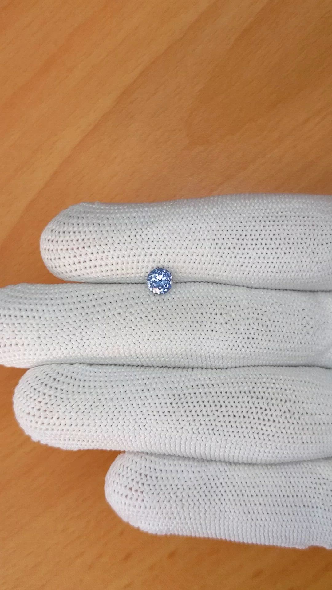 0.49 Ct. Blue Spinel from Ceylon (Sri Lanka) Size Video
