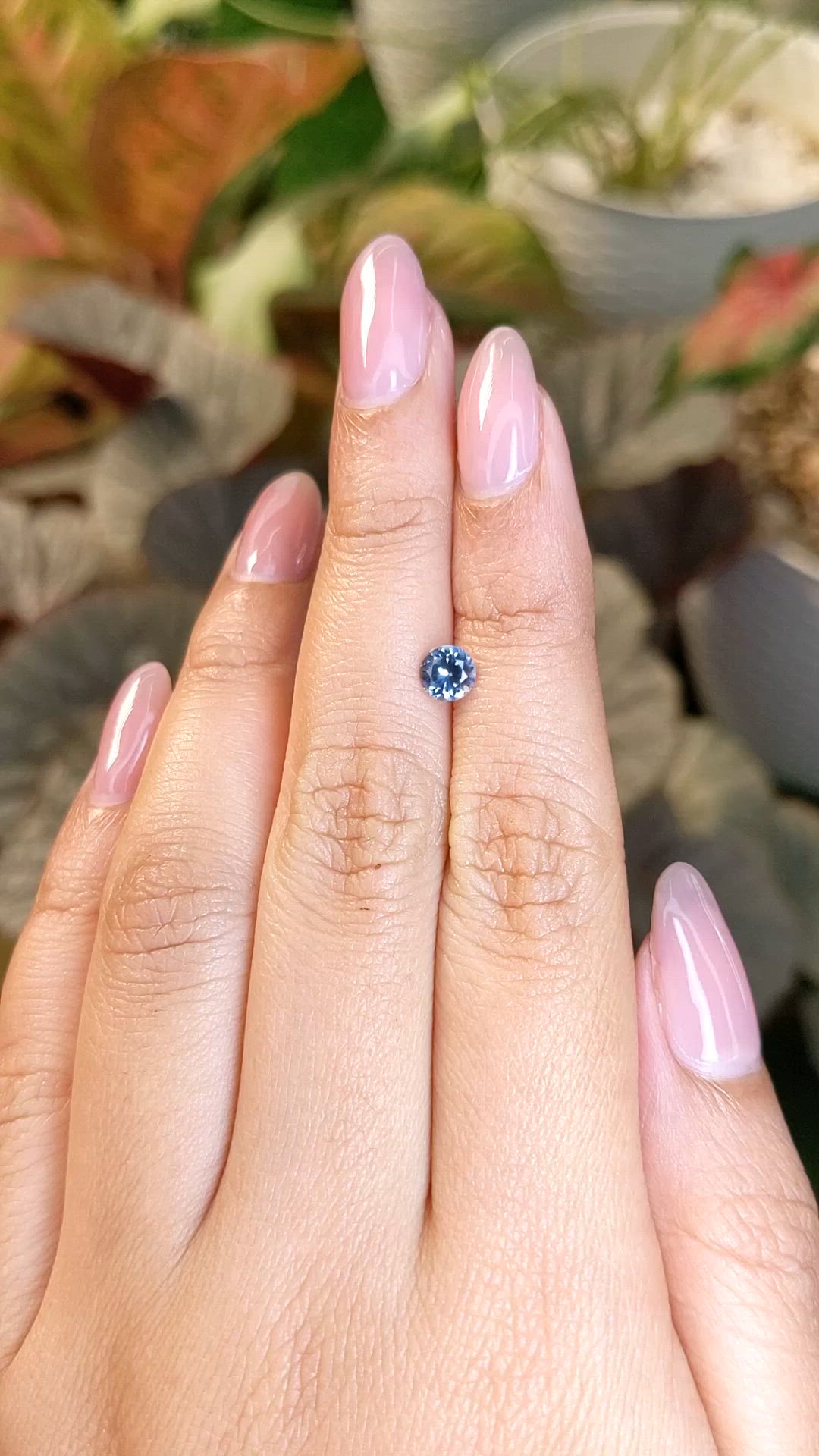 0.49 Ct. Blue Spinel from Ceylon (Sri Lanka) Size Video