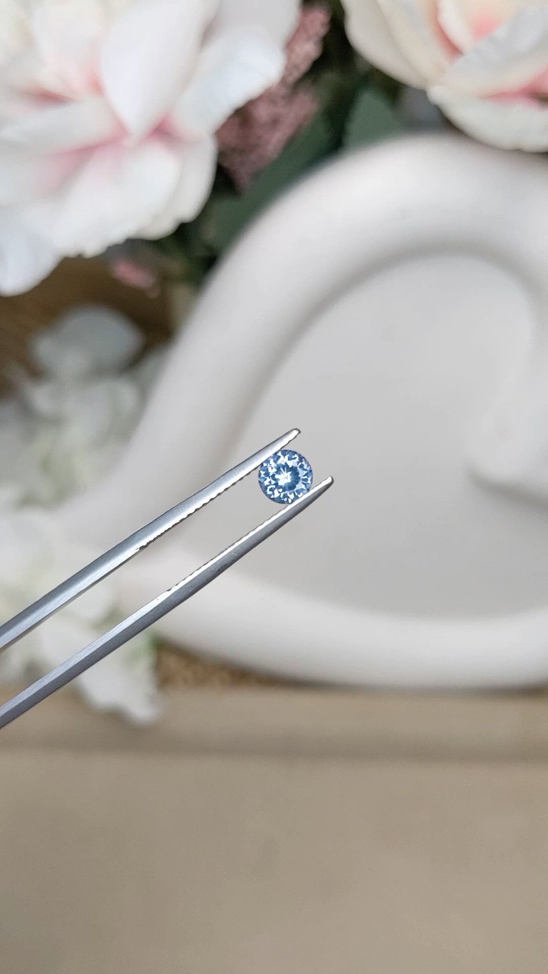 0.49 Ct. Blue Spinel from Ceylon (Sri Lanka) Size Video