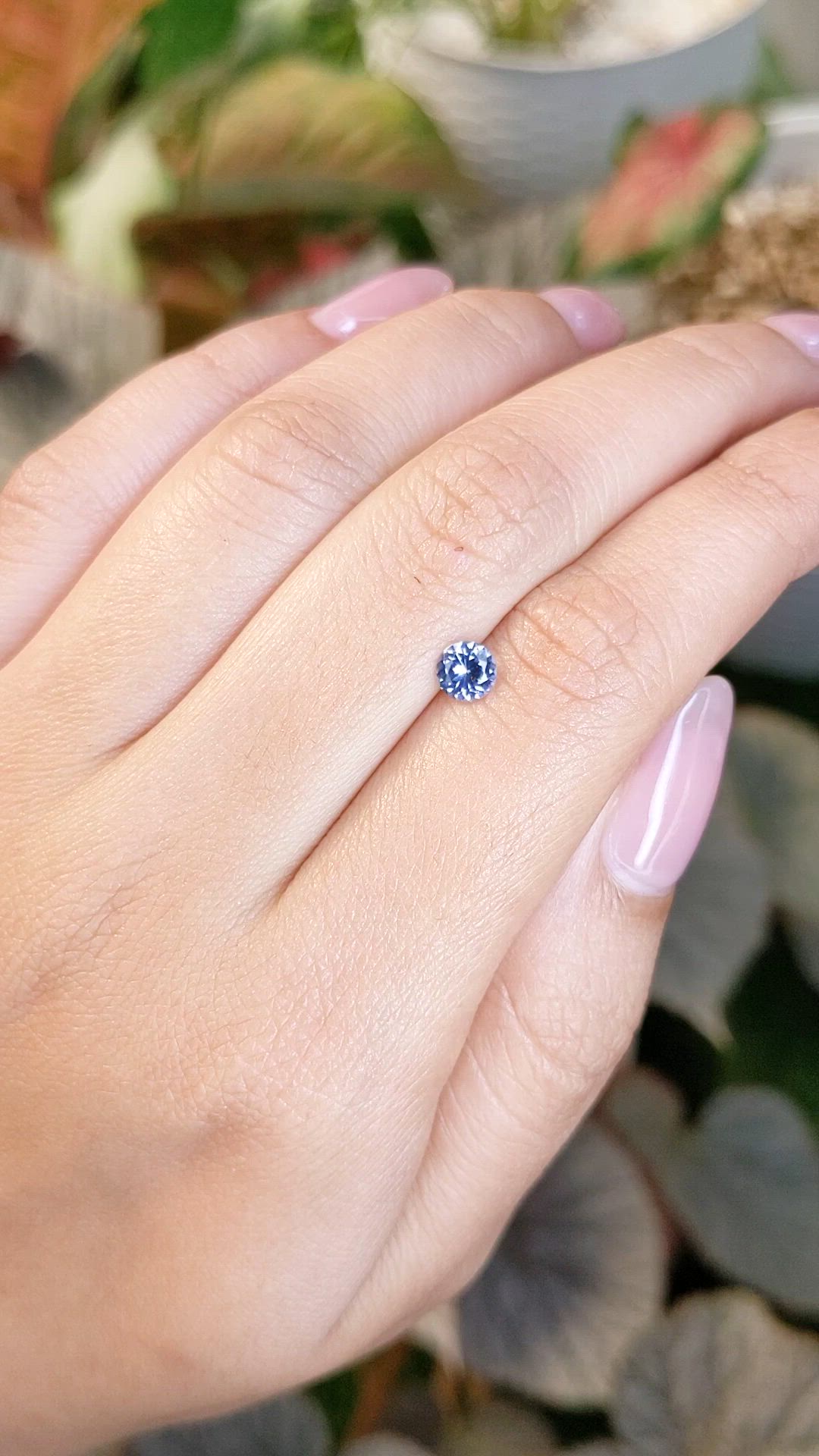 0.48 Ct. Blue Spinel from Ceylon (Sri Lanka) Size Video
