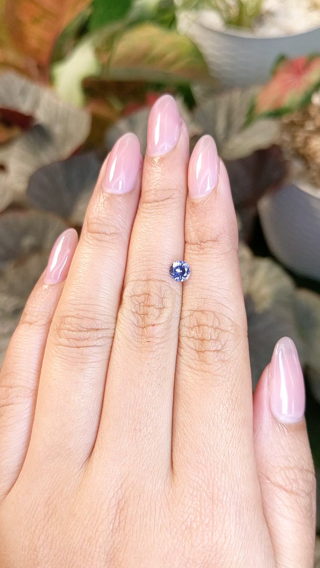 0.48 Ct. Blue Spinel from Ceylon (Sri Lanka) Size Video