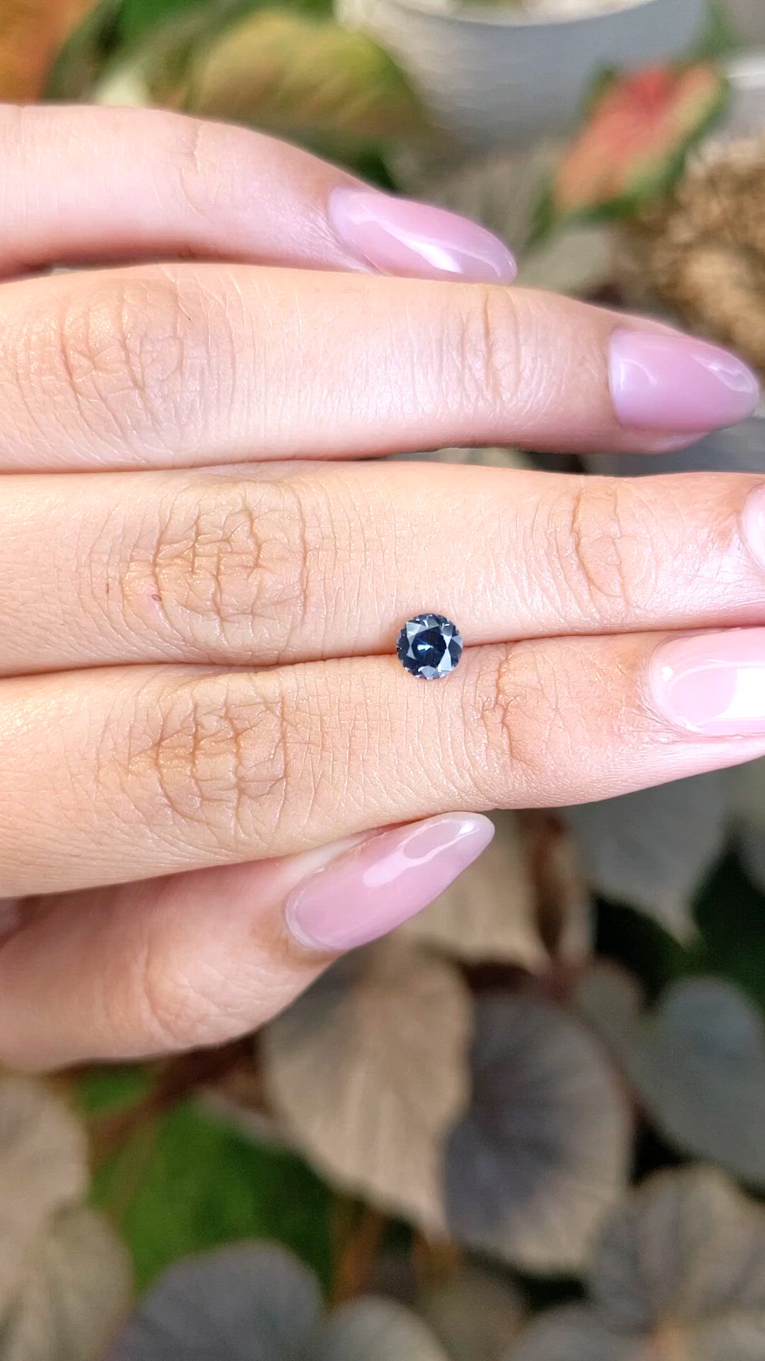 0.45 Ct. Blue Spinel from Ceylon (Sri Lanka) Size Video