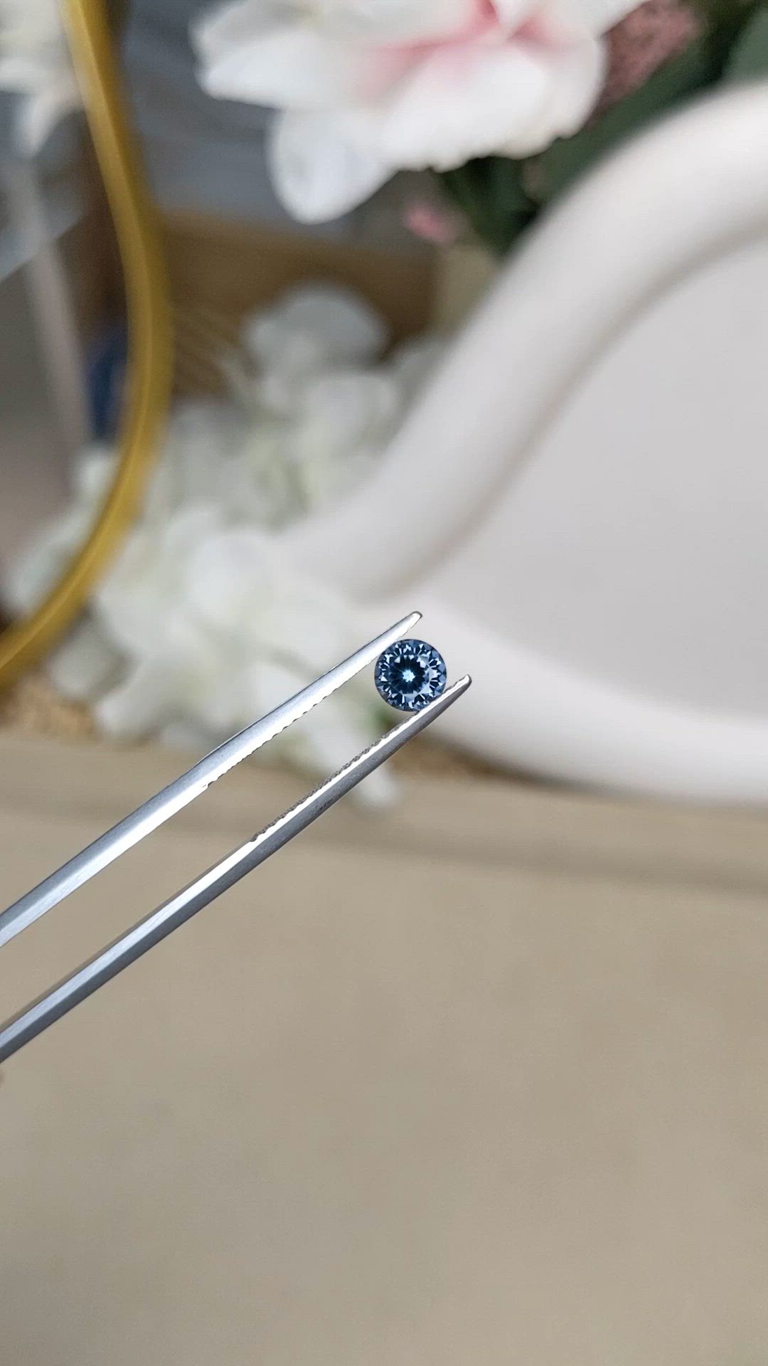 0.52 Ct. Blue Spinel from Ceylon (Sri Lanka) Size Video