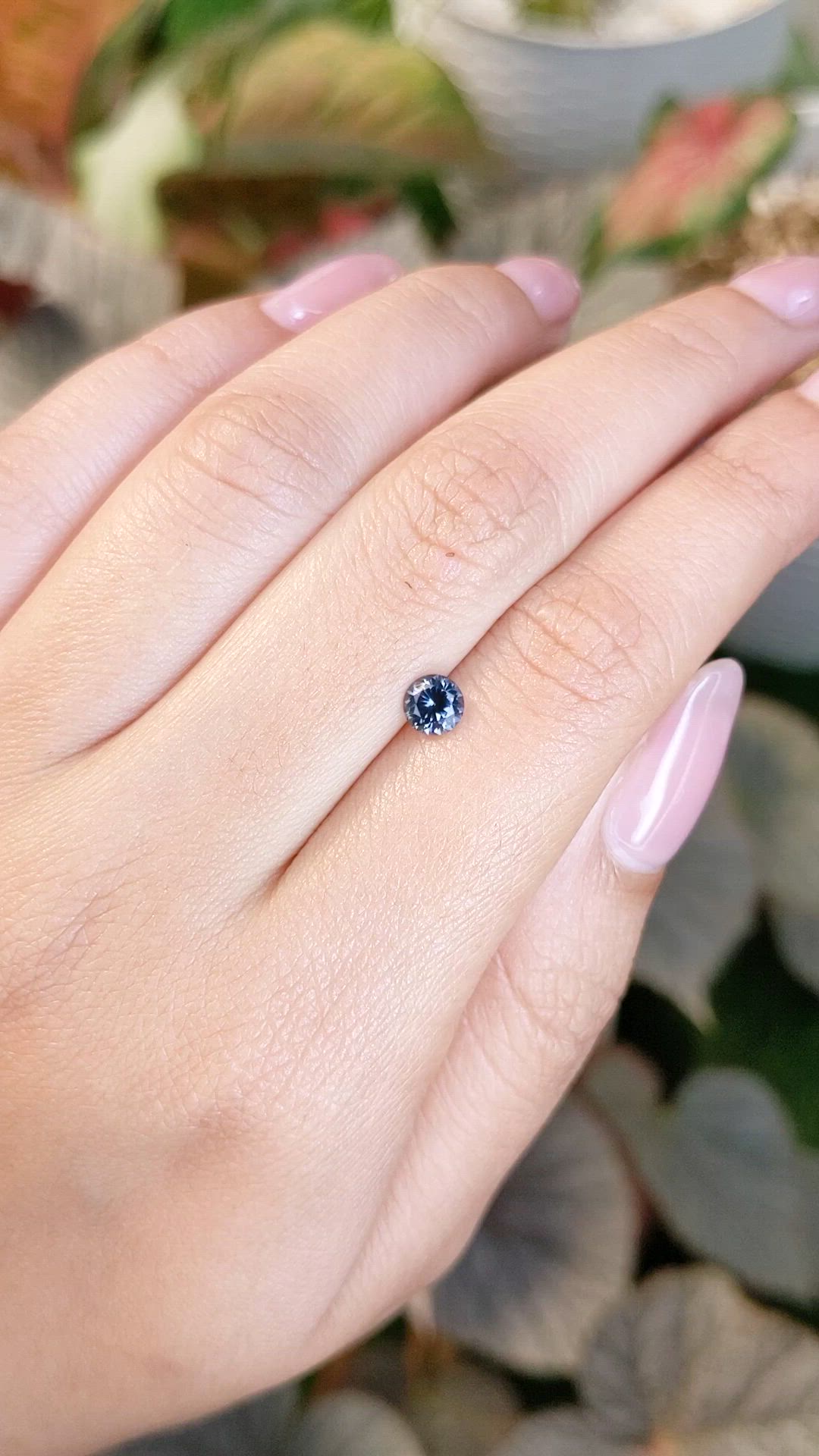 0.52 Ct. Blue Spinel from Ceylon (Sri Lanka) Size Video