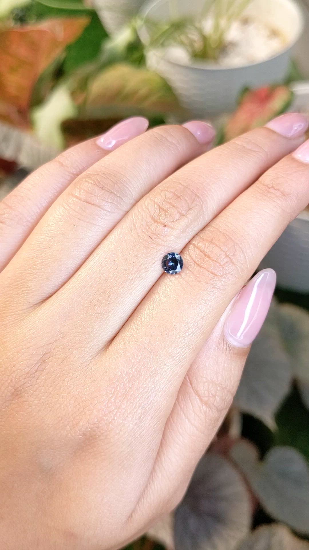 0.47 Ct. Blue Spinel from Ceylon (Sri Lanka) Size Video
