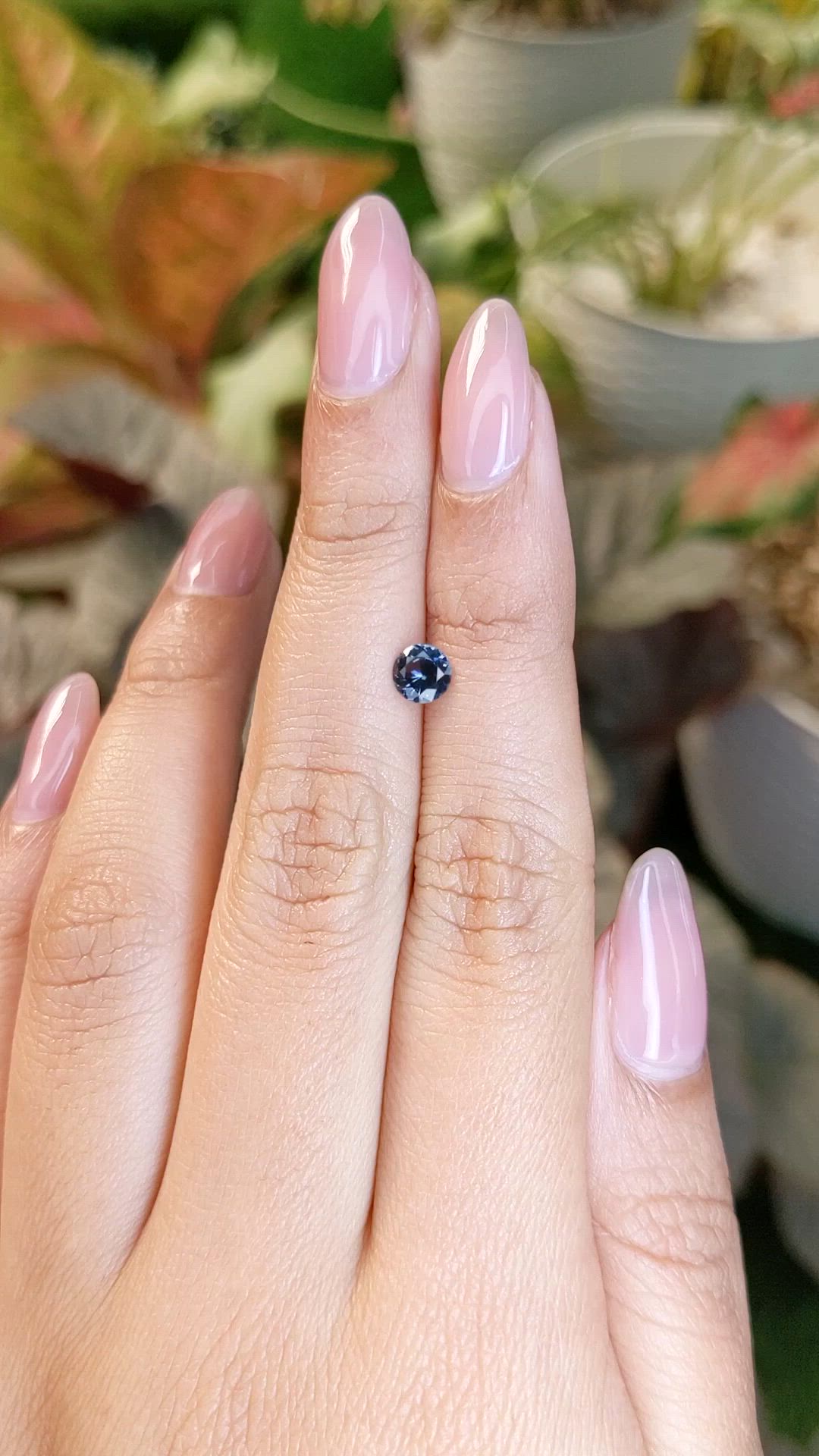 0.47 Ct. Blue Spinel from Ceylon (Sri Lanka) Size Video