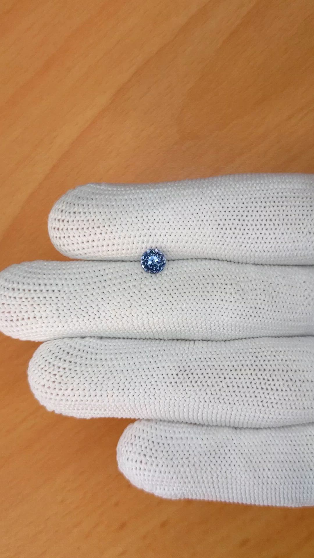 0.47 Ct. Blue Spinel from Ceylon (Sri Lanka) Size Video